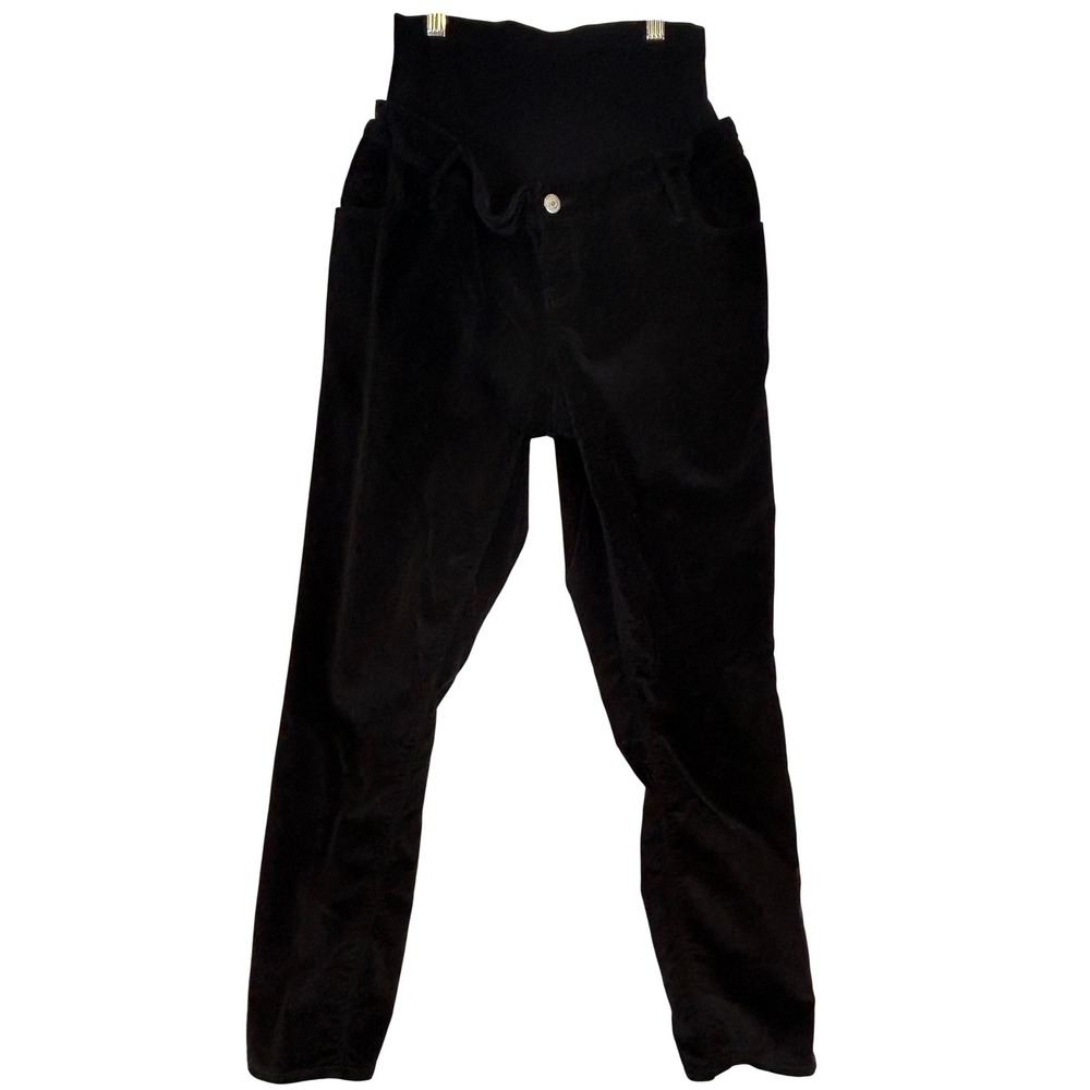 Old Navy Maternity Rockstar Super Skinny‎ Pants Black Size 12 Full Panel